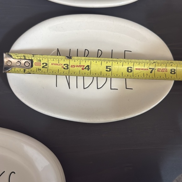 Rae Dunn Snack Plates set of 5 - Picture 2 of 3